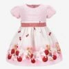 Monnalisa Baby Girls Teddy Bear Dress In Pink