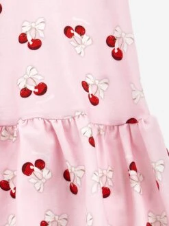 Monnalisa Baby Girls Cherries Jersey Dress In Pink -Monna Clothing Shop MLSS4125 ROSA FAIRYTALE 3
