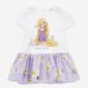 Monnalisa Baby Girls Princess Jersey Dress In White 2 Monnalisa Baby Girls Princess Jersey Dress In White -Monna Clothing Shop MLSS4130 BIANCO GLICINE 1