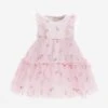 Monnalisa Baby Girls Cherries Tulle Dress In Pink -Monna Clothing Shop MLSS4147 ROSA FAIRYTALE 1