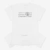 MM6 Maison Margiela Girls Asymmetric T-Shirt Dress In White -Monna Clothing Shop MM6S4020 WHITE 1