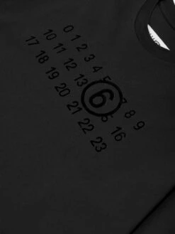 MM6 Maison Margiela Girls Asymmetric T-Shirt Dress In Black -Monna Clothing Shop MM6S4021 BLACK 3