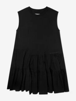 MM6 Maison Margiela Girls Sleeveless Jersey Dress In Black