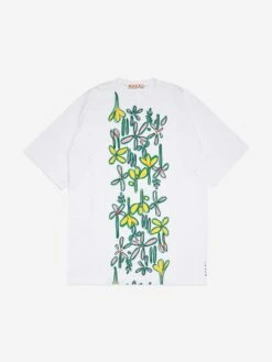 Girls Carioca Print Coverup Dress In White