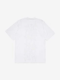 Girls Carioca Print Coverup Dress In White -Monna Clothing Shop MNIS4023 WHITE 2