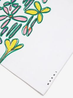 Girls Carioca Print Coverup Dress In White -Monna Clothing Shop MNIS4023 WHITE 4