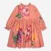 Molo Girls Falling Flowers Dress In Pink 2 Molo Girls Falling Flowers Dress In Pink -Monna Clothing Shop MOLA3060 3335 1