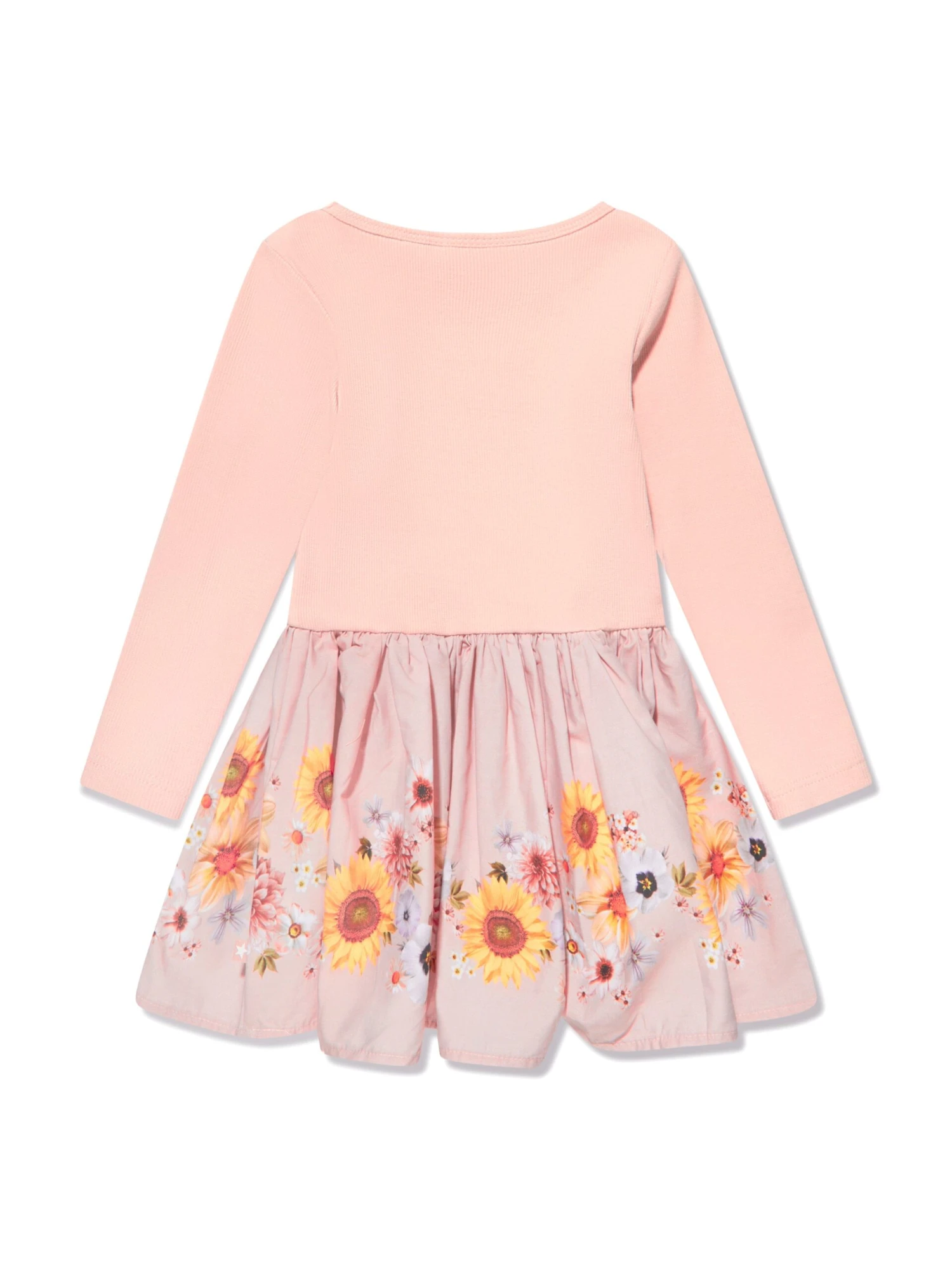 Molo Baby Girls Retro Stripe Dress In Pink 4 Molo Baby Girls Retro Stripe Dress In Pink - Image 2