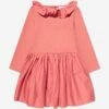 Molo Baby Girls Ruffle Collar Dress In Pink -Monna Clothing Shop MOLA3071 8776 1