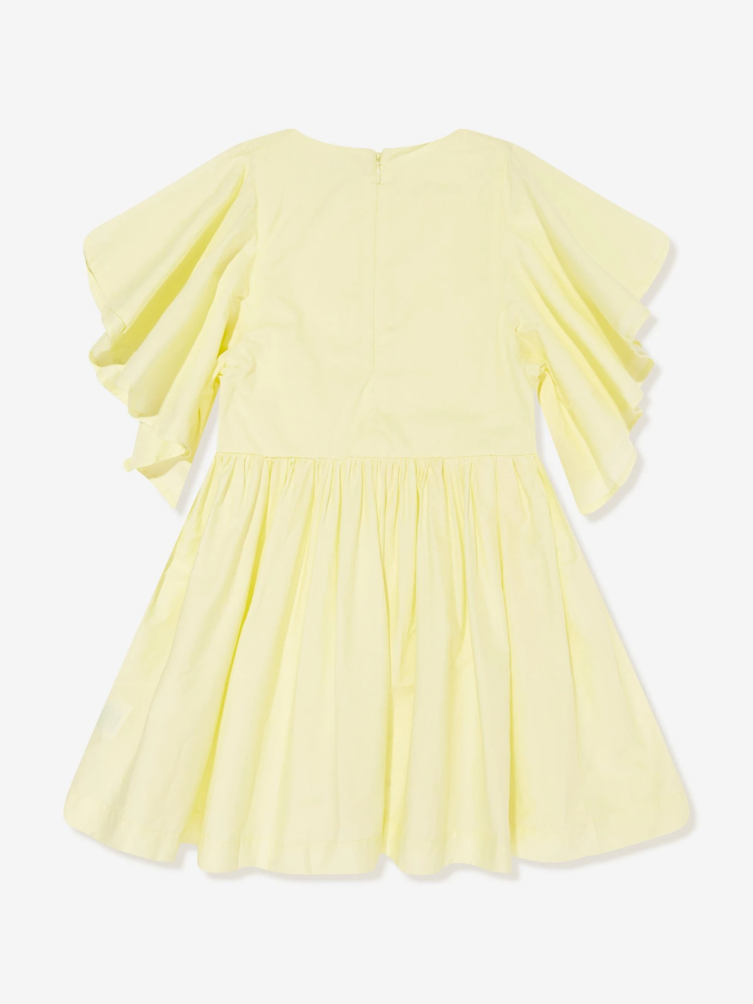 Molo Girls Frilled Dress In Yellow 4 Molo Girls Frilled Dress In Yellow - Image 2