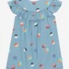 Molo Girls Yin Yang Dress In Blue