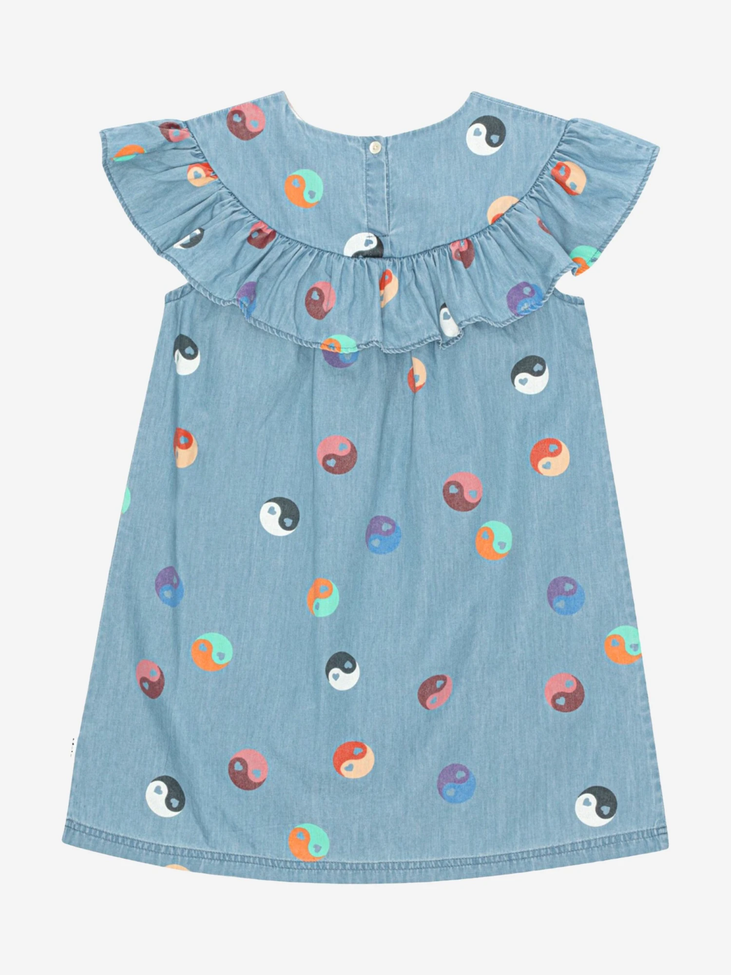 Molo Girls Yin Yang Dress In Blue 4 Molo Girls Yin Yang Dress In Blue - Image 2