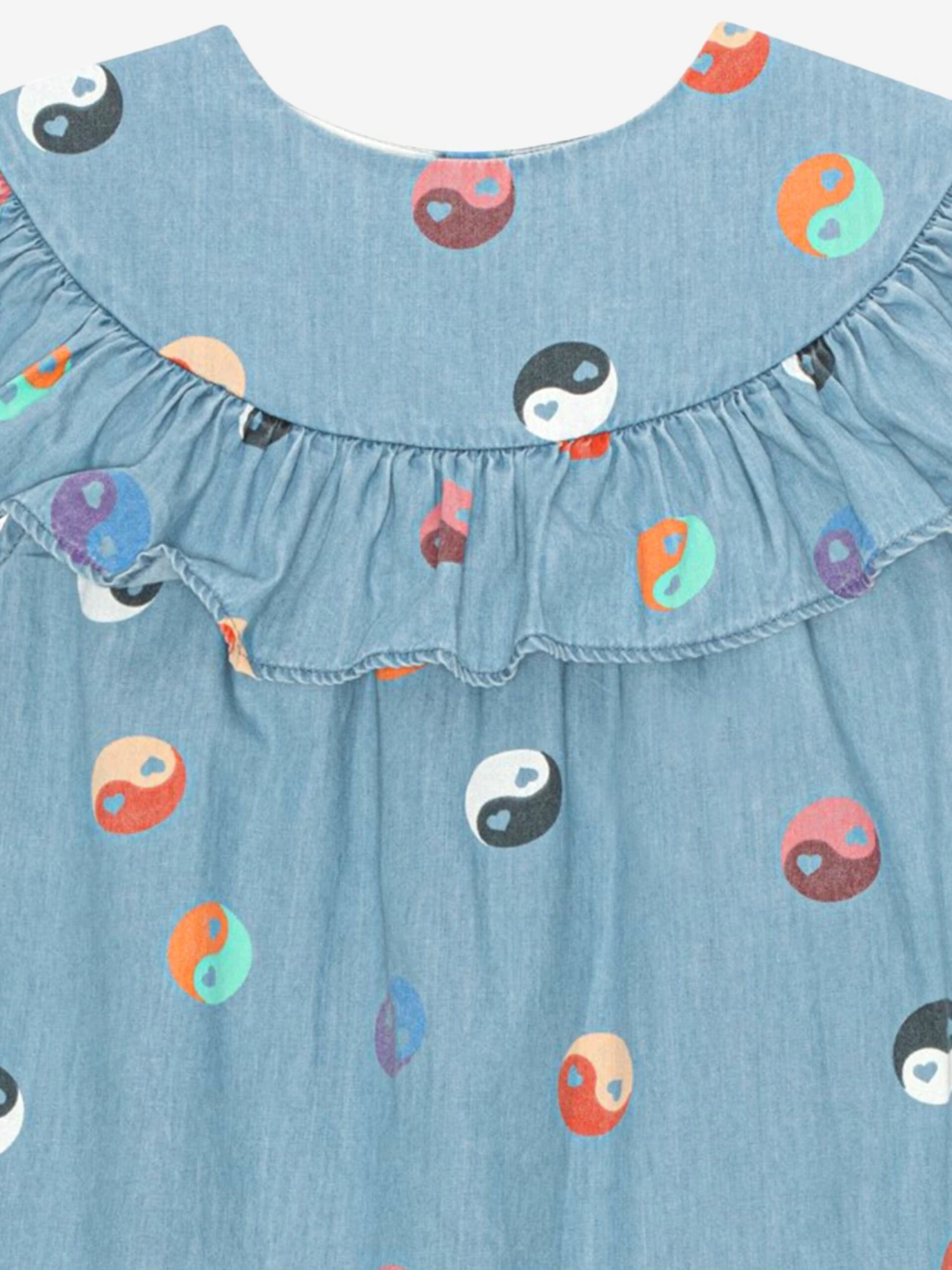 Molo Girls Yin Yang Dress In Blue 5 Molo Girls Yin Yang Dress In Blue - Image 3