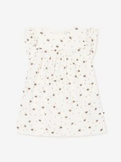 Molo Baby Girls Bee Print Dress In White