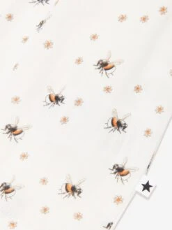 Molo Baby Girls Bee Print Dress In White -Monna Clothing Shop MOLS4133 BUMBLEBEE 3
