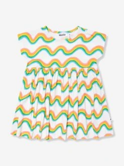 Molo Baby Girls Rainbow Dress In Multicolour