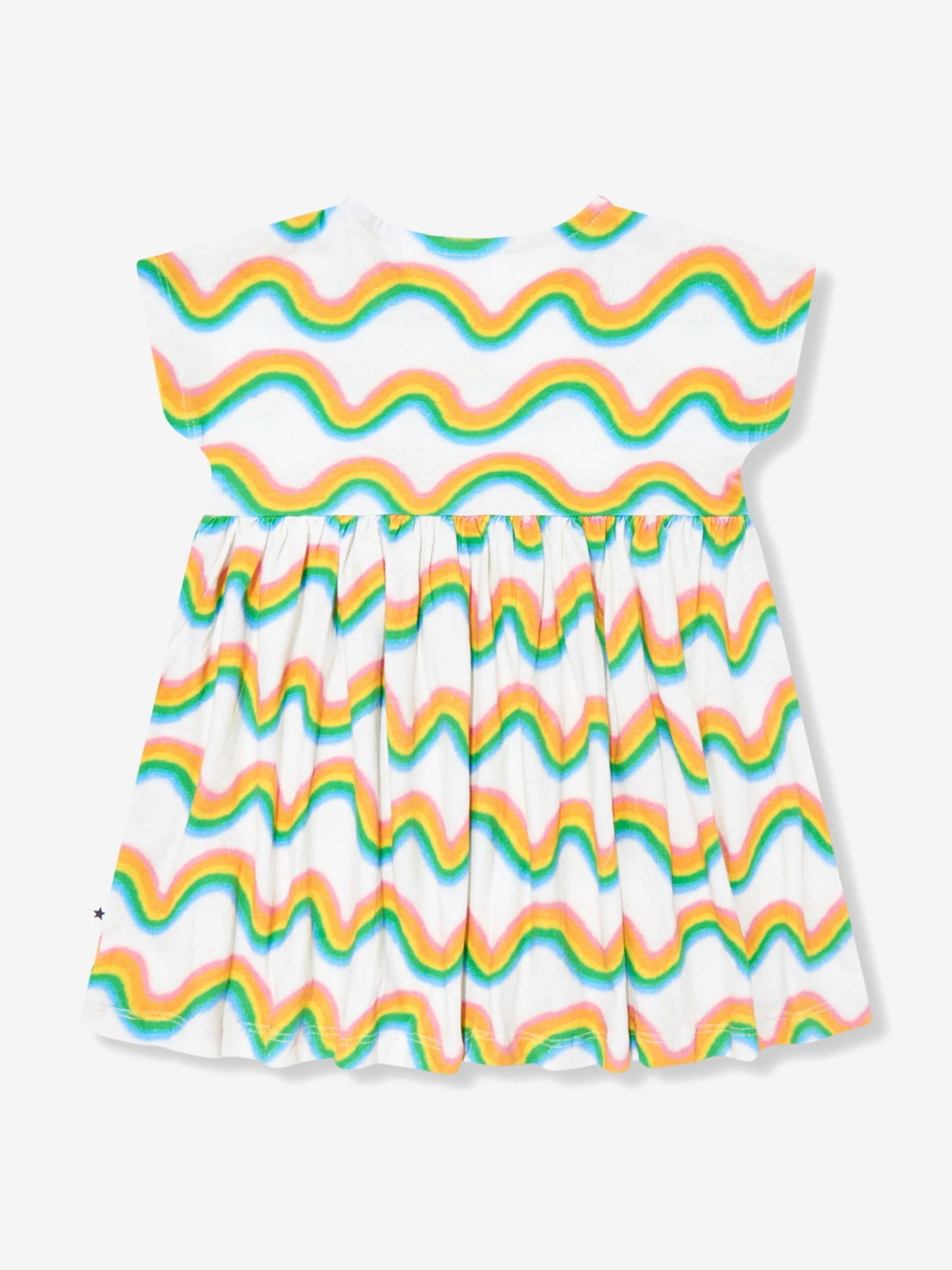 Molo Baby Girls Rainbow Dress In Multicolour 4 Molo Baby Girls Rainbow Dress In Multicolour - Image 2