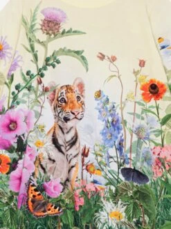 Molo Baby Girls Garden Tiger Sweater Dress In Multicolour -Monna Clothing Shop MOLS4136 GARDEN DRESS 3