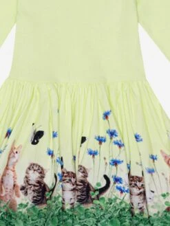 Molo Baby Girls Yin Yang Kitten Dress In Multicolour -Monna Clothing Shop MOLS4137 YIN YANG KITTEN 3