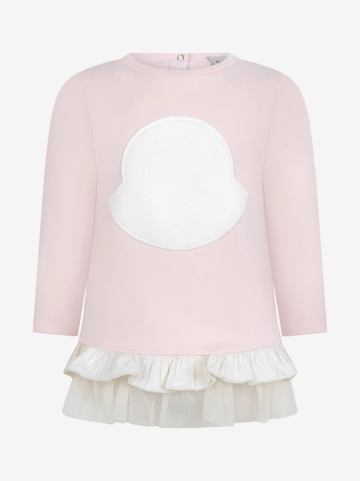 Moncler Baby Girls Cotton Logo Dress 3 Moncler Baby Girls Cotton Logo Dress