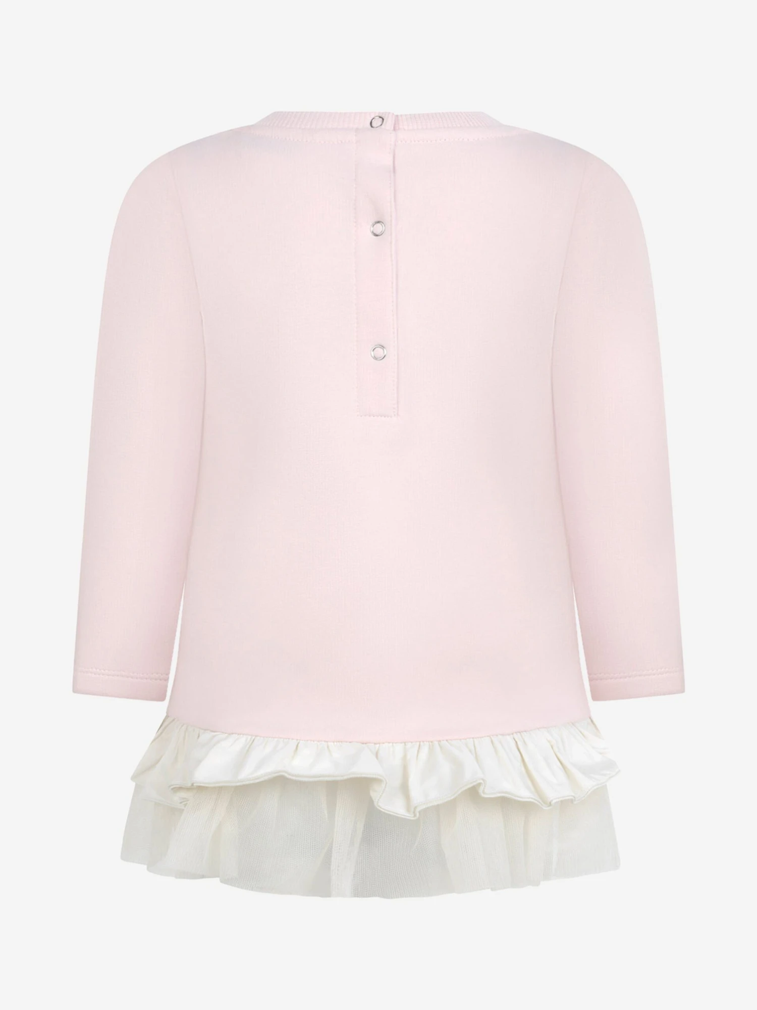 Moncler Baby Girls Cotton Logo Dress 4 Moncler Baby Girls Cotton Logo Dress - Image 2