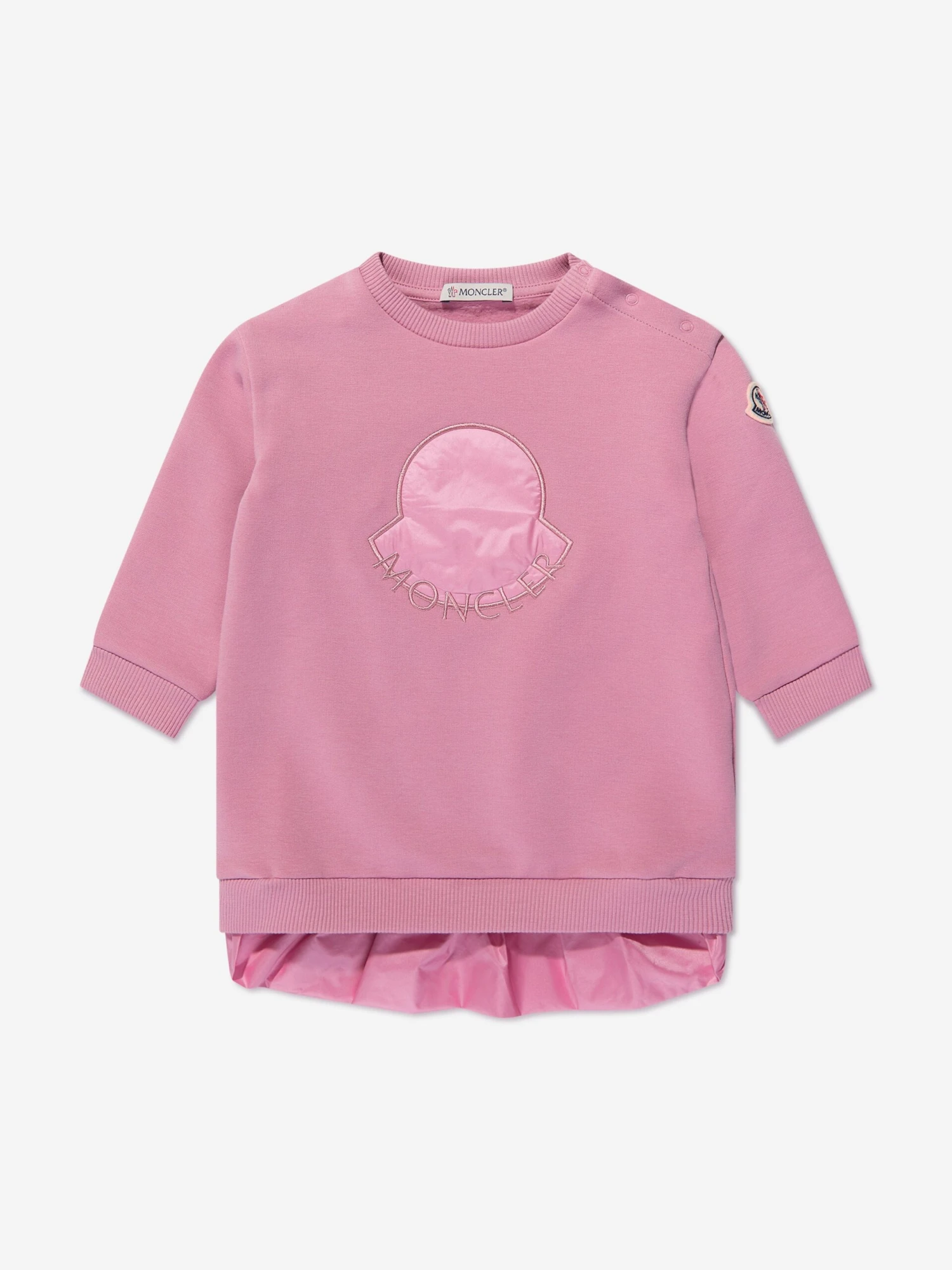 Baby Girls Logo Sweater Dress In Pink 3 Baby Girls Logo Sweater Dress In Pink