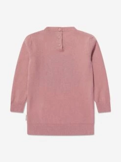 Baby Girls Knitted Logo Dress In Pink -Monna Clothing Shop MONA3061 P55 2