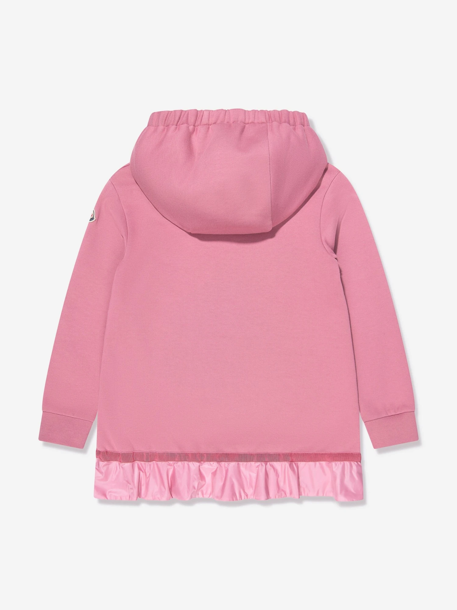 Girls Hooded Sweater Dress In Pink 4 Girls Hooded Sweater Dress In Pink - Image 2