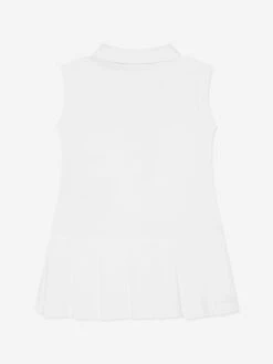 Baby Girls Sleeveless Polo Dress In White -Monna Clothing Shop MONCLER 786320 2
