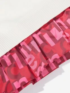 Girls Long Sleeve Polo Dress In White -Monna Clothing Shop MONCLER D66761 4