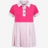 Moncler Girls Pique Polo Dress -Monna Clothing Shop MONS0075 PINK 1