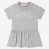 Baby Girls Logo Dress In Grey 2 Baby Girls Logo Dress In Grey -Monna Clothing Shop MONS3097 980 1