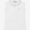 Baby Girls Sleeveless Polo Dress In White 1 Baby Girls Sleeveless Polo Dress In White -Monna Clothing Shop MONS3098 002 1