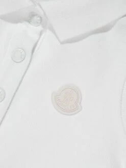 Baby Girls Sleeveless Polo Dress In White -Monna Clothing Shop MONS3098 002 3