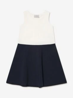 Girls Colourblock Dress In Navy