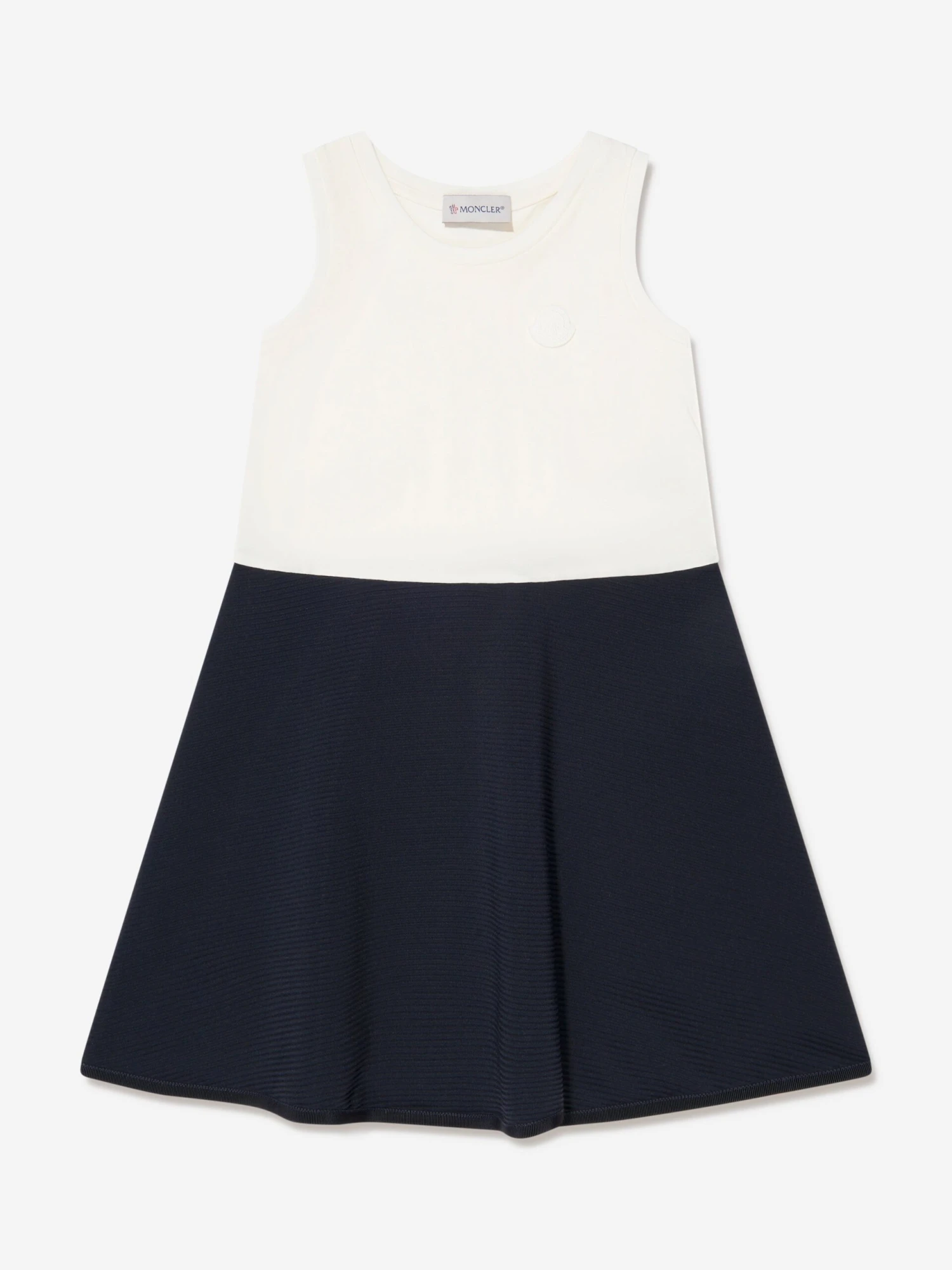 Girls Colourblock Dress In Navy 3 Girls Colourblock Dress In Navy