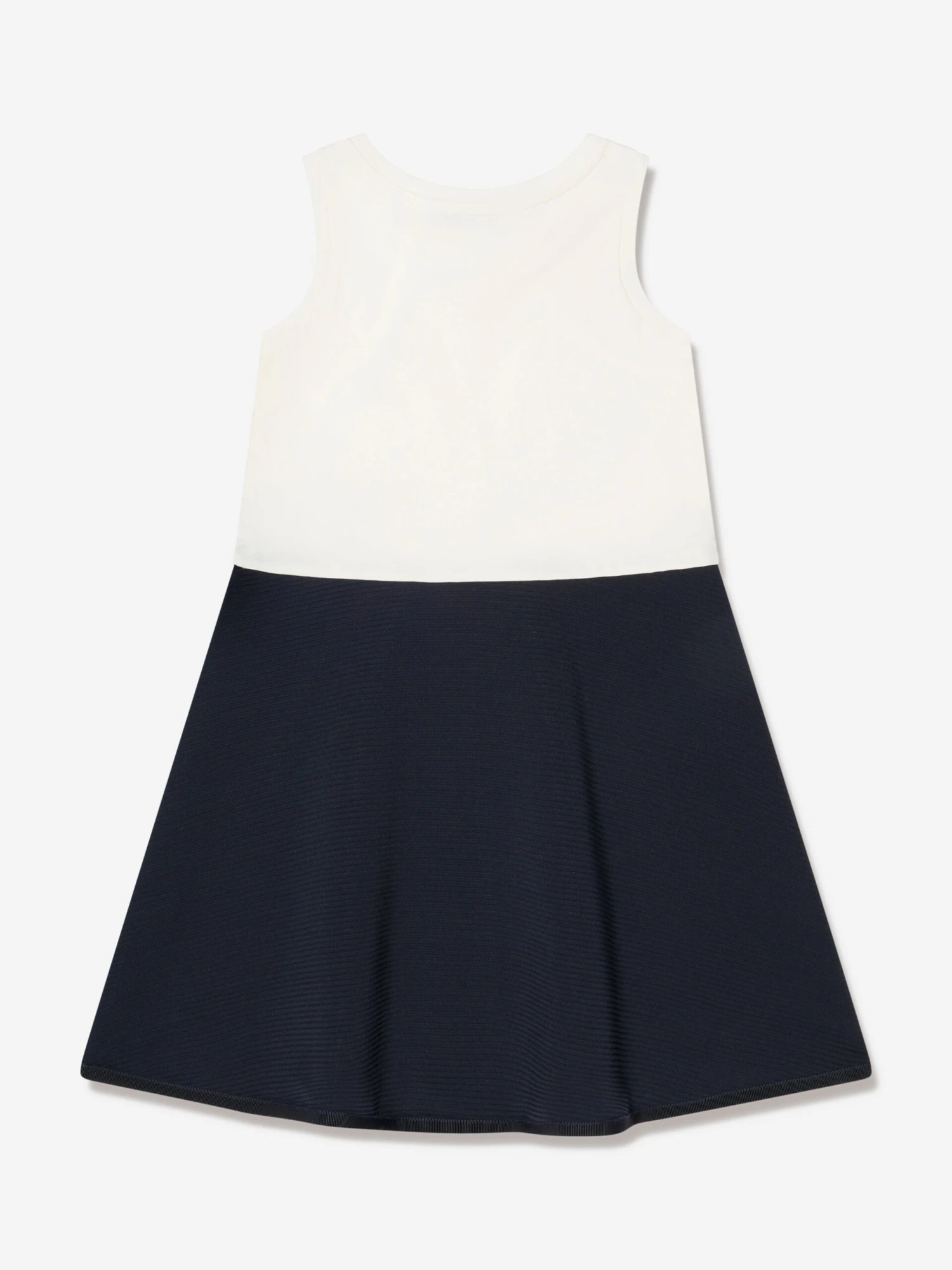 Girls Colourblock Dress In Navy 4 Girls Colourblock Dress In Navy - Image 2