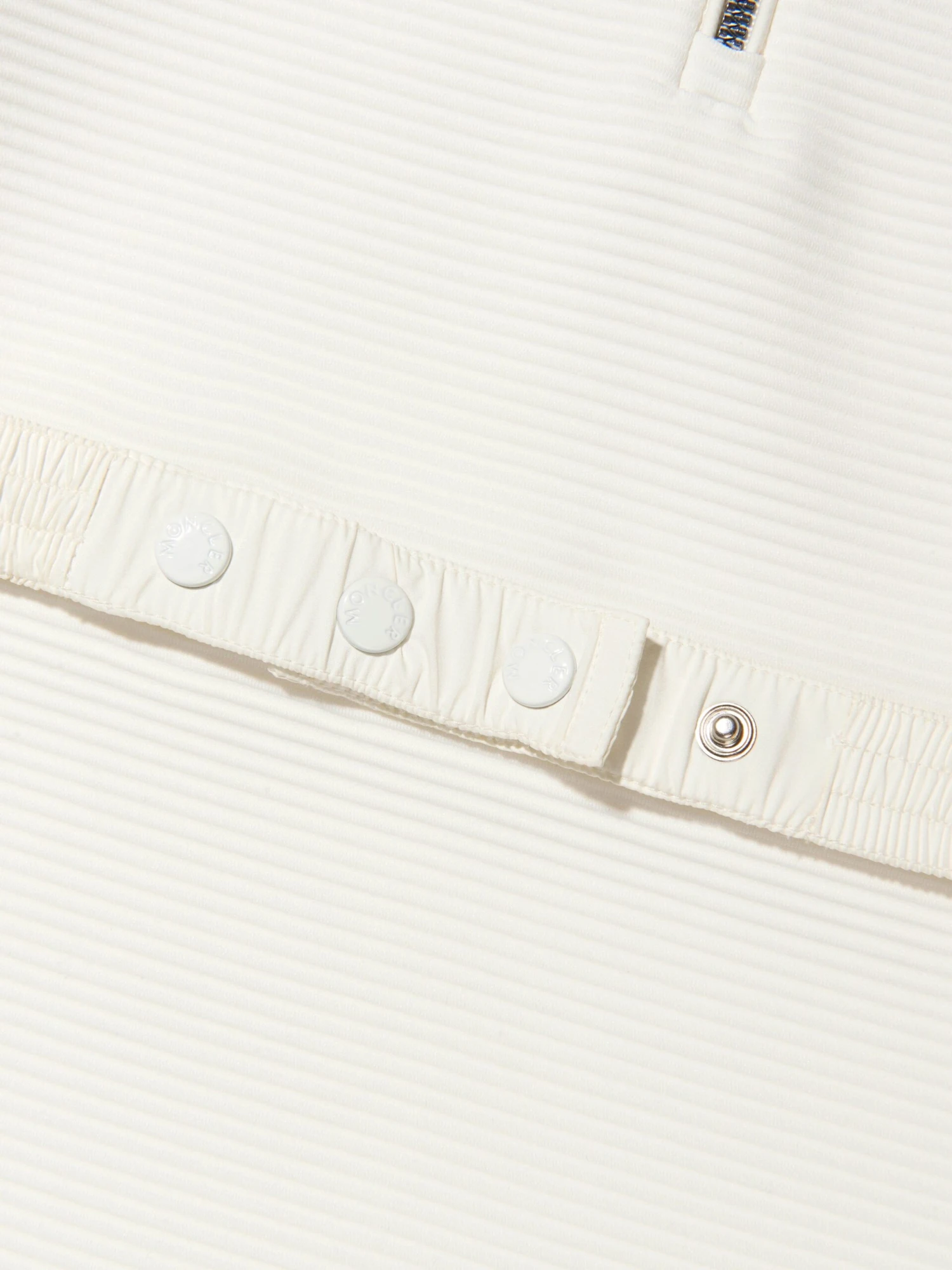 Girls Half Zip Polo Dress In White 6 Girls Half Zip Polo Dress In White - Image 4