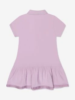 Girls Polo Dress In Lilac -Monna Clothing Shop MONS3195 61A 2