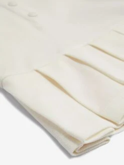 Baby Girls Branded Polo Dress In White -Monna Clothing Shop MONS4043 NATURAL 5