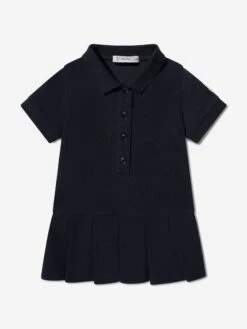 Baby Girls Tennis Bear Dress In Navy