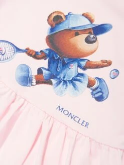 Baby Girls Tennis Bear Dress In Pink 8 Baby Girls Tennis Bear Dress In Pink -Monna Clothing Shop MONS4046 PINK 3