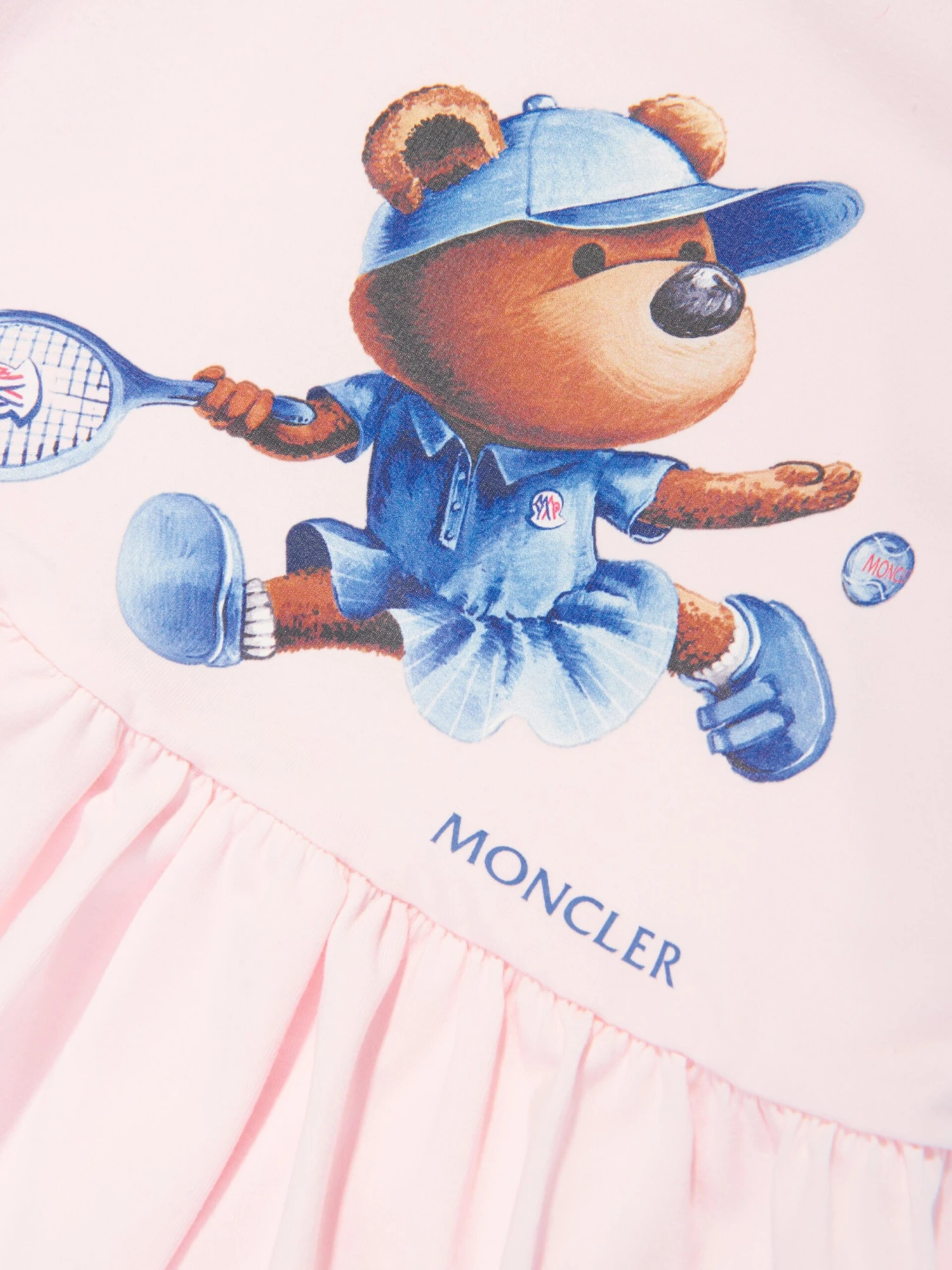 Baby Girls Tennis Bear Dress In Pink 5 Baby Girls Tennis Bear Dress In Pink - Image 3