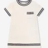 Girls A-Line Pocket Dress In Ivory 2 Girls A-Line Pocket Dress In Ivory -Monna Clothing Shop MONS4107 CREAM 1