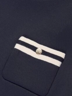 Girls A-Line Pocket Dress In Navy -Monna Clothing Shop MONS4108 NAVY 3