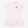 Baby Girls Frilly T-Shirt Dress In Pink 2 Baby Girls Frilly T-Shirt Dress In Pink -Monna Clothing Shop MONS4152 LIGHT PINK 1