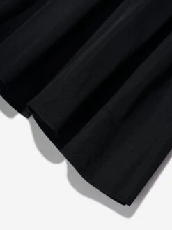 Girls Mixed Fabric Dress In Black -Monna Clothing Shop MONS4232 BLACK 3