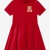 Girls Teddy Bear Dress In Red -Monna Clothing Shop MOSA3042 50109 1