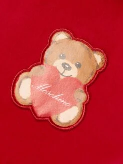 Girls Teddy Bear Dress In Red -Monna Clothing Shop MOSA3042 50109 3