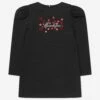Girls Hearts Logo Dress In Black 2 Girls Hearts Logo Dress In Black -Monna Clothing Shop MOSA3043 60100 1